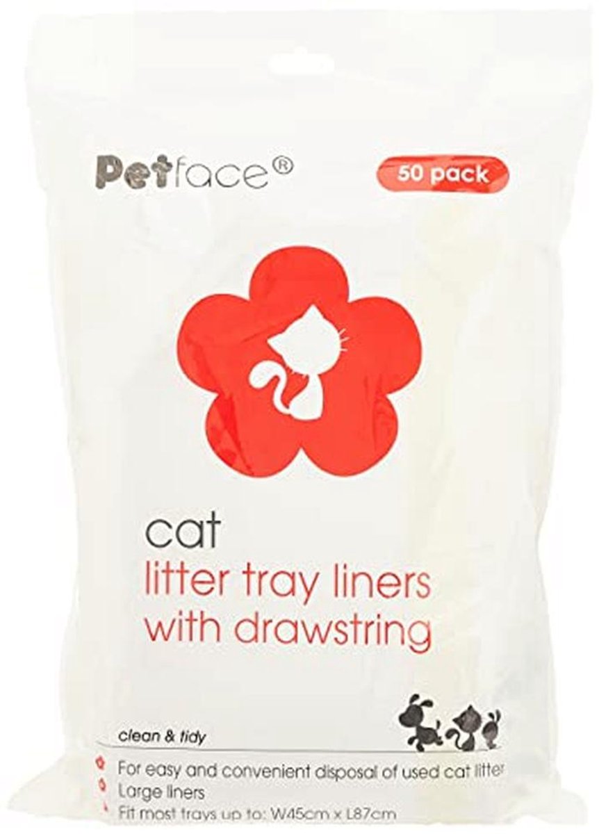 Kattenbak met trekkoord en 50 grote liners