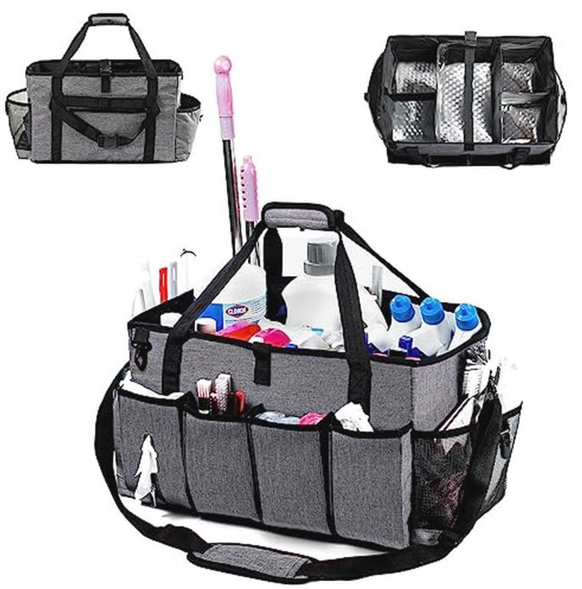 Professionele Reinigingsbak - 17" Draagbare Schoonmaak Organizer voor Huishoudsters