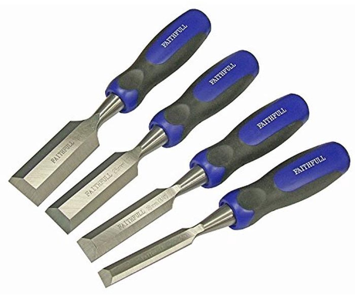 Bevel Edge Butt Chisel Set – 4 Stuks voor Precisiewerk