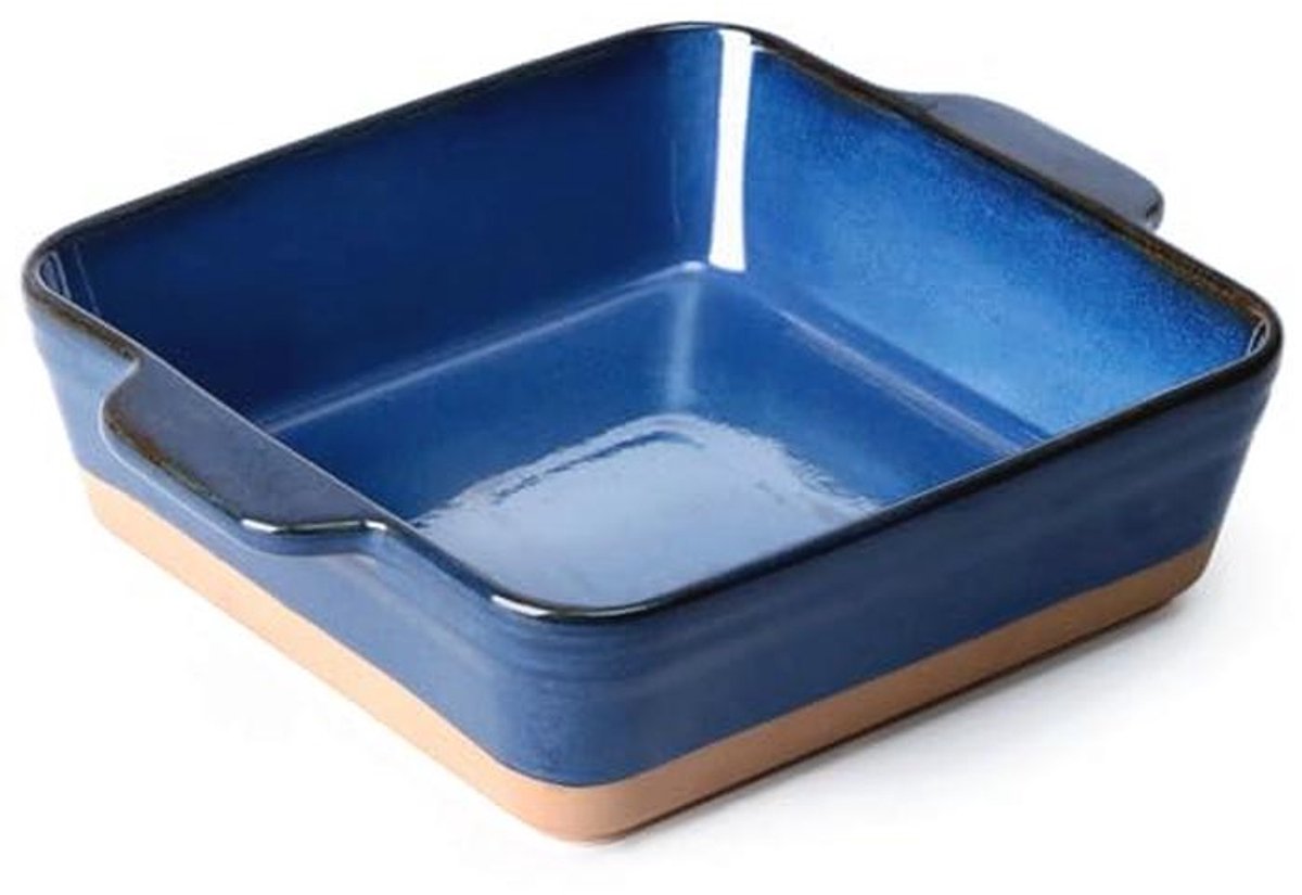 Keramische Vierkante Ovenschaal 2L met Handvatten - Ideaal voor Lasagne en Bakgerechten