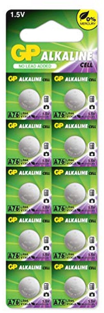 LR44 Knoopcellen - Alkalinebatterijen 1,5V - 10 Stuks