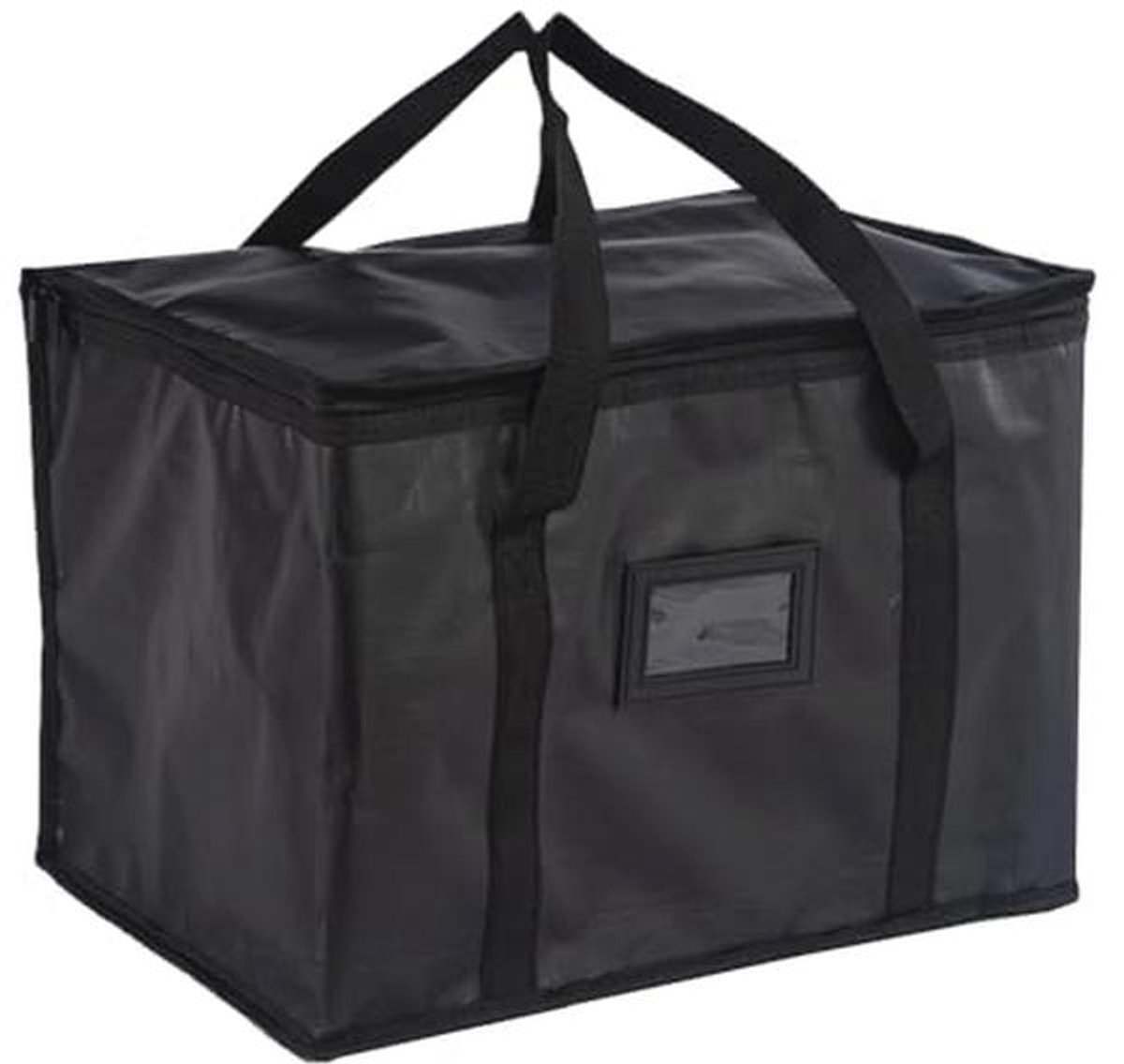 Grote Draagbare Voedsellevertas - Thermotas voor Picknicks en Catering - 50L Zwart