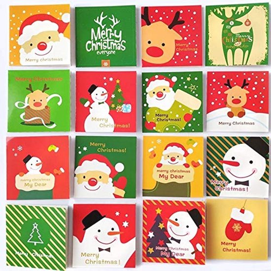 Wrendale Kerstkaarten Notepack - 8 stuks -'The Christmas Party Wrendale Kerstkaarten Notepack - 8 stuks -'The Christmas Party