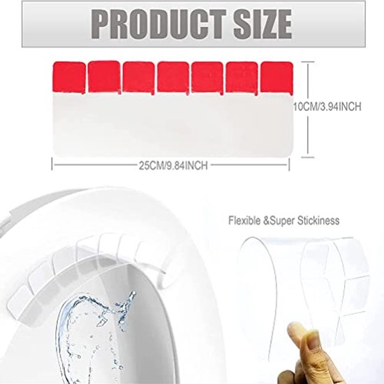 Toiletbril, spatbescherming, urinebescherming voor toiletbril, toiletbril, urineafstoter, transparant, waterdicht, potjestraining, pee, spatbescherming, waterdichte urineafstoter voor kinderen en