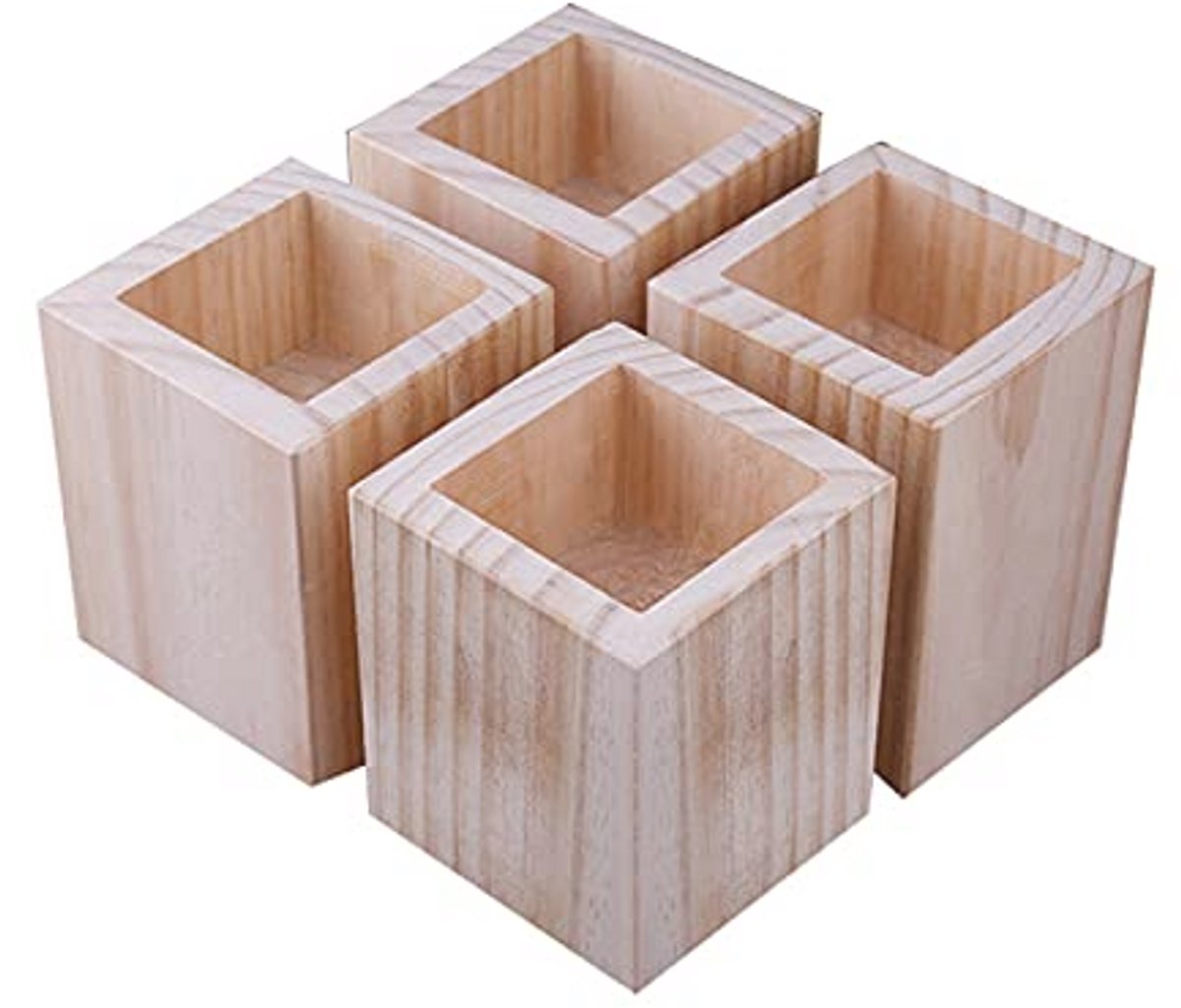 Houten Meubelverhoger voor Tafel en Bed - Set van 4 - 3 cm Hoog