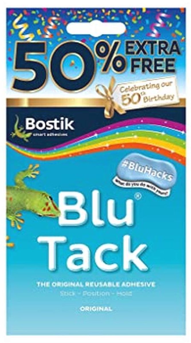 Herbruikbare Blauwe Mastic Putty - Handige Verpakking met 50% Extra Gratis