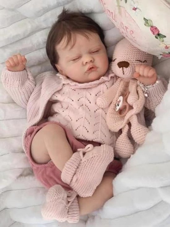 MAIHAO Realistische Reborn-Baby Poppen 19 Inch Realistische Peuter Pop Slapen Real Life Pasgeboren Baby Poppen Die Er Echt Levensechte Baby Poppen Zacht Vinyl Lichaam
