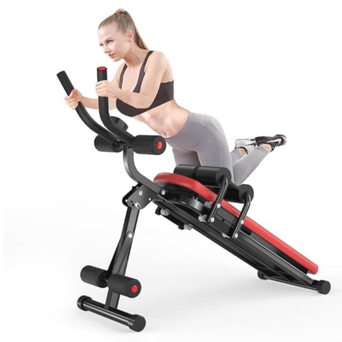 Opvouwbare Oefenbank voor Full Body Training - LCD Monitor en Ab Workout Machine