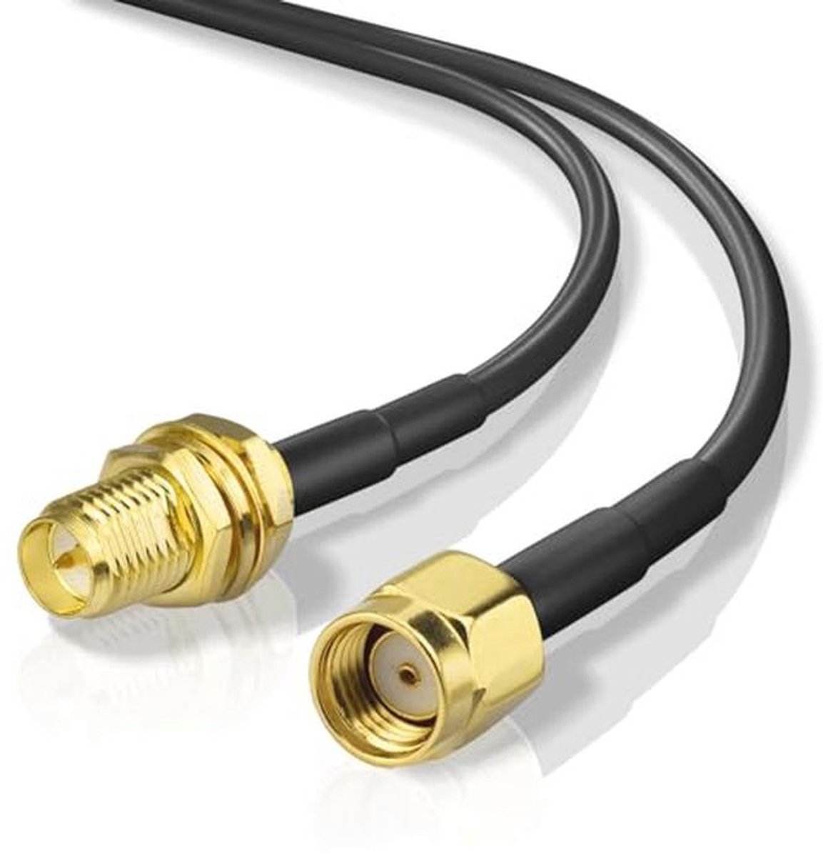 Antenneverlengkabel RPSMA RG174 1 m voor 4G LTE en 5G-modems
