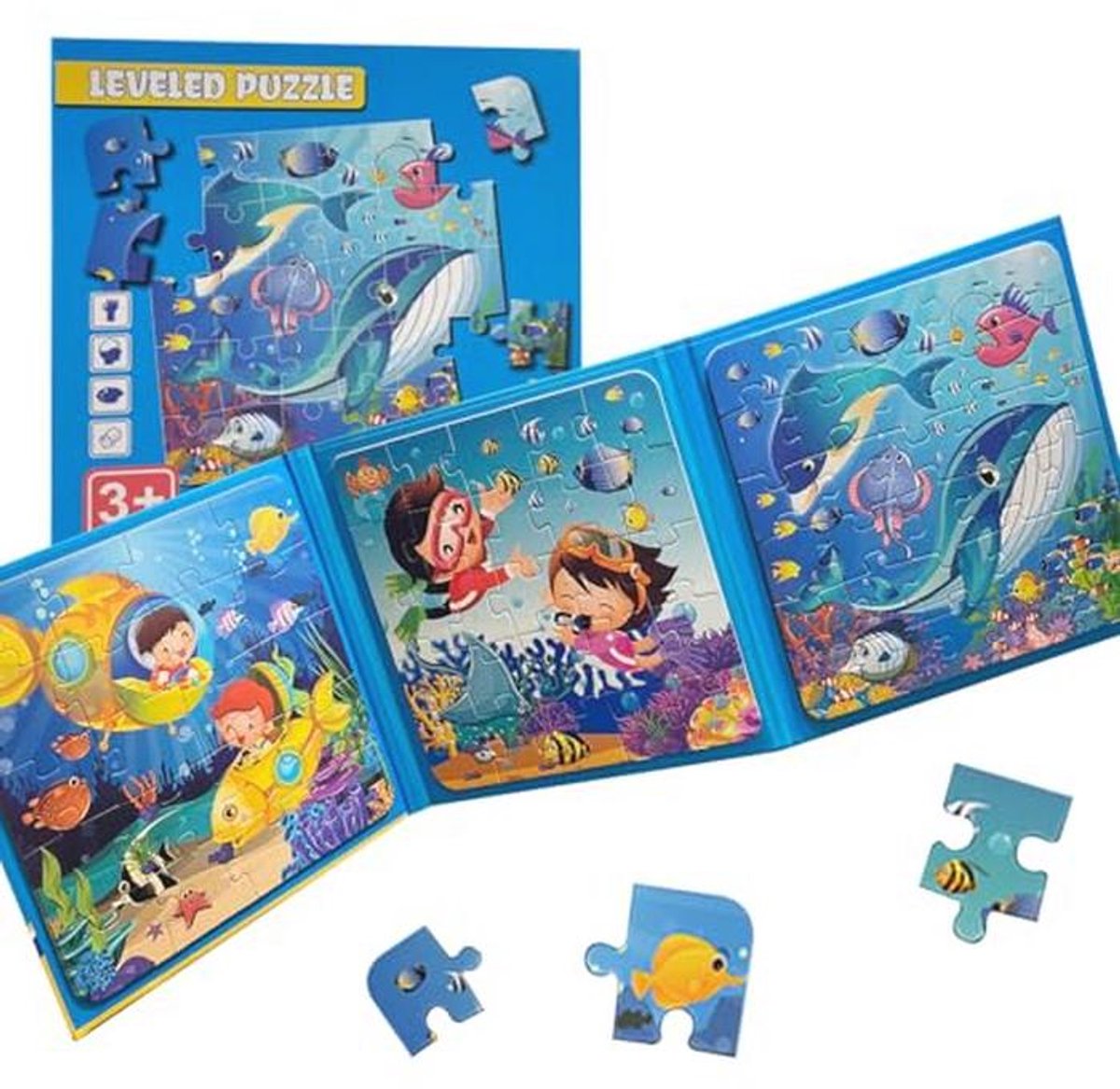 Magneetpuzzel voor Kinderen - Educatief Speelgoed vanaf 3 Jaar, Delen van 20/25/30 - Ideaal voor Reis & Verjaardag