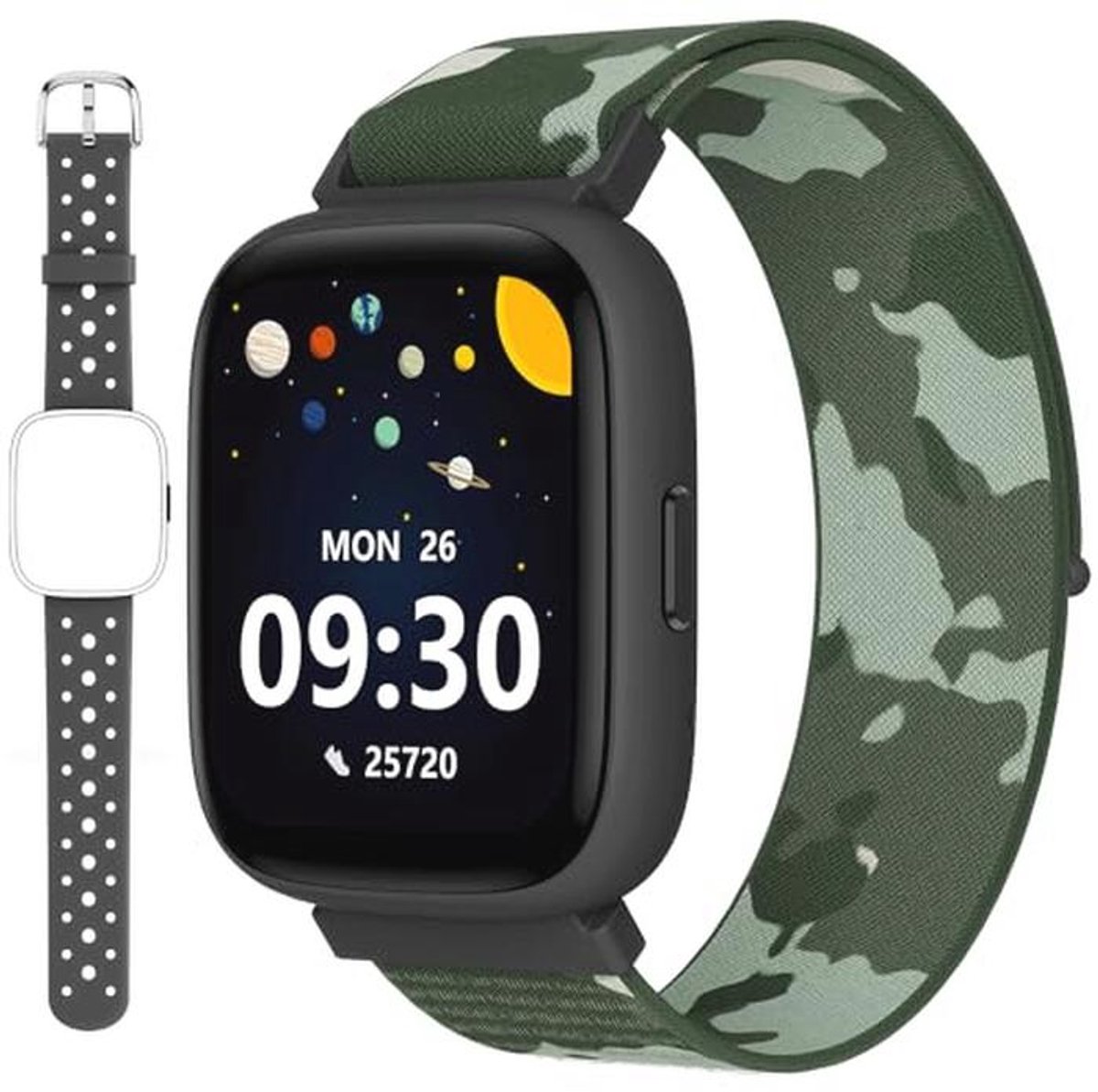 Fitness Tracker voor Kinderen - 1,8 inch Smartwatch met Stappenteller, Hartslagmeter en Slaapmonitor - Waterdicht IP68 - Puzzelspellen