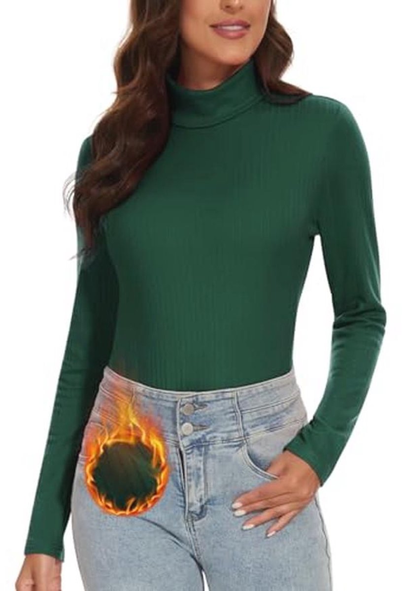 Elegante Oversized Rolli voor Dames met Opstaande Kraag en Lange Mouwen