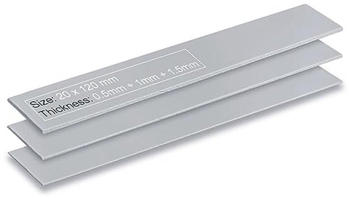 3 Pack 13W/m.k Thermische Pads voor M.2 SSD - Siliconen Koelpads voor Laptop Koeling