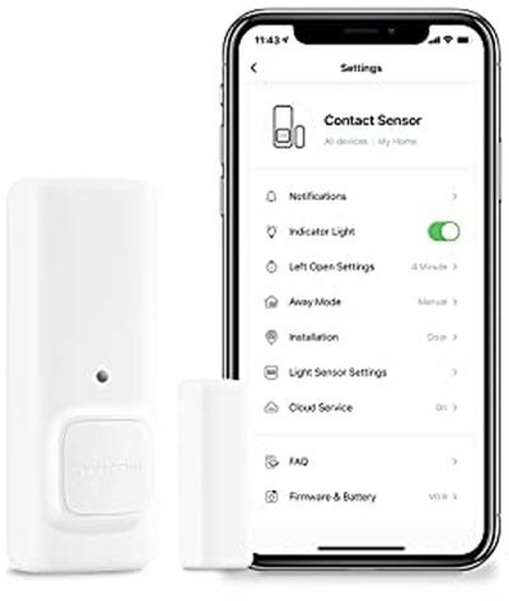 Draadloze Contactsensor voor Deuren en Ramen - Slimme Alarm Sensor voor Thuisbeveiliging