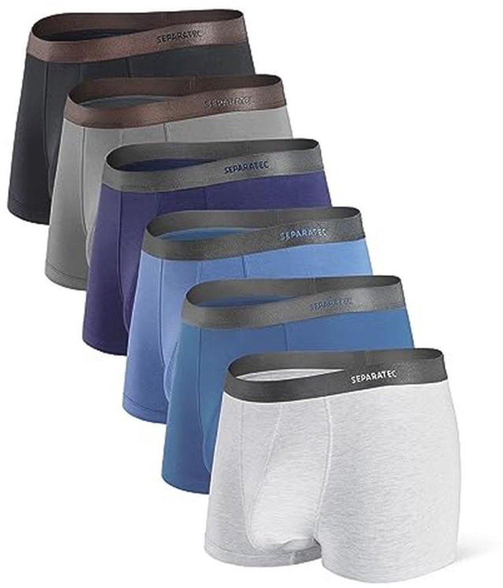 Bamboe Rayon Heren Boxershorts Met Ademend Dubbelzak Ontwerp - 4 Stuks