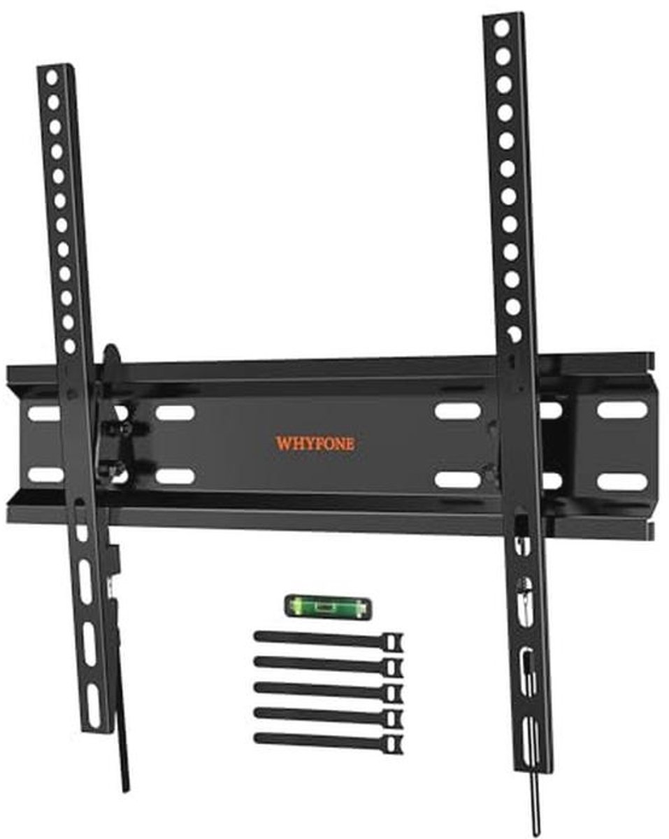 Kantelbare Muurbeugel voor 26-60 Inch TV's - Ultra Slim, VESA 400x400mm, Inclusief Bubble Level en Kabelbinders