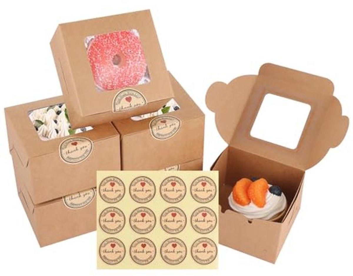 Cake Boxen voor Taartporties
