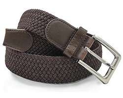GLOMY Unisex Elastic Braided Belt for Men and Women in Plain or Two-Tone