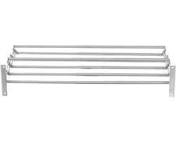 Wanddroogrek Wasdroogrek Ruimtebesparend 42-80cm Uitschuifbaar Kledingrek Wandgemonteerd Droogrek