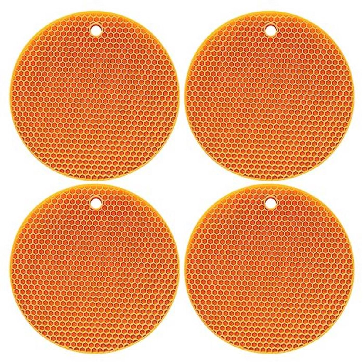 Siliconen Hittebestendige Pannenlappen - Set van 4 - 18 cm Rond