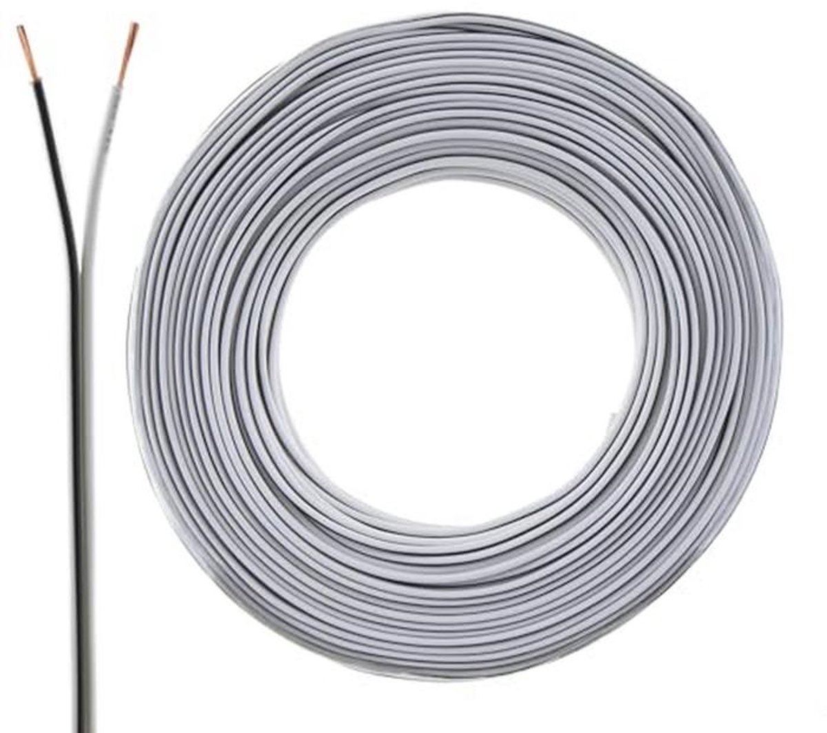 Luidsprekerkabel 0,75mm2 - 25m - Wit - CCA - Hoge Signaalkwaliteit