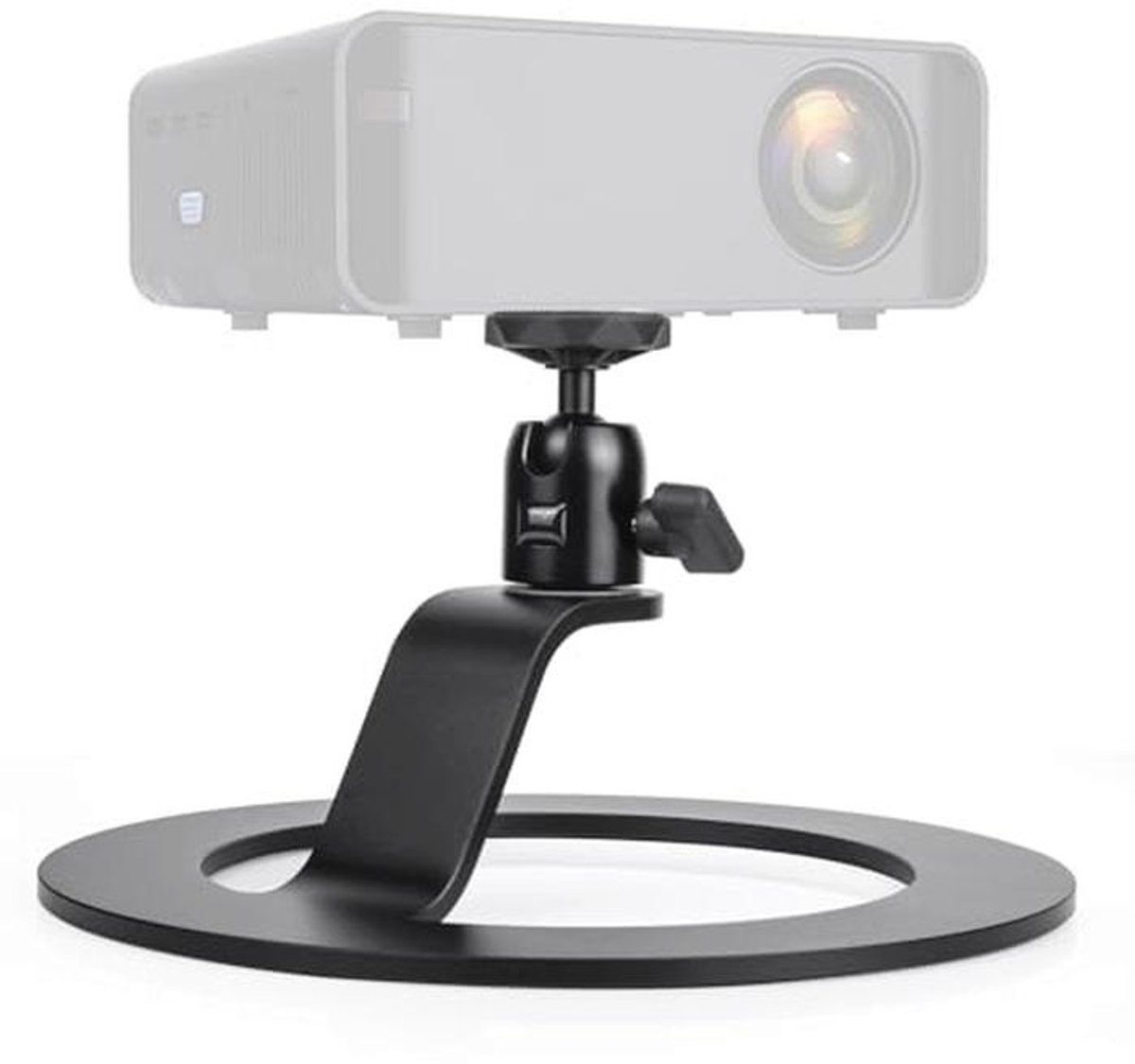 Verstelbare Projectorstaan met 1/4 Inch Schroefinterface - Multifunctionele Vloerstandaard voor Mini-Projectors en Buitenfilms