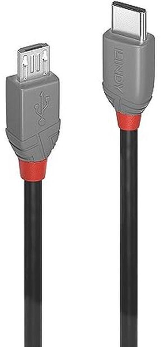 2 m USB 2.0 Type C naar Micro-B kabel
