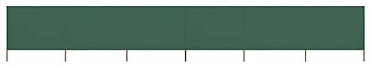 Opvouwbaar 6-delig windscherm voor strand, camping en tuin - 800 x 160 cm - groen