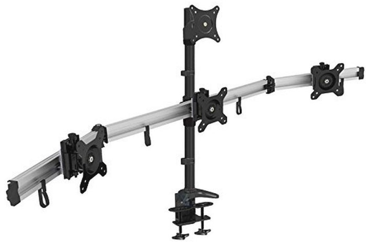 Viervoudige Monitorarm voor 4 Schermen van 15 - 27" met VESA 75/100