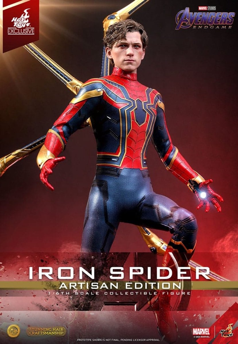 Hot Toys Avengers: Endgame Movie Masterpiece Action Figure 1/6 Iron Spider Artisan Edition 28 cm Action Figuur
