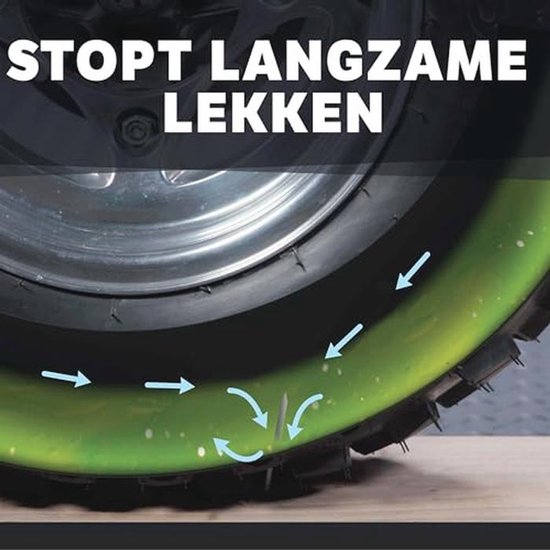 Reparatiemiddel voor Lekke Banden - Voorkomen en Repareren voor Voertuigen en Trailers, Milieuvriendelijk en Niet Giftig, 946 ml — afbeelding 2