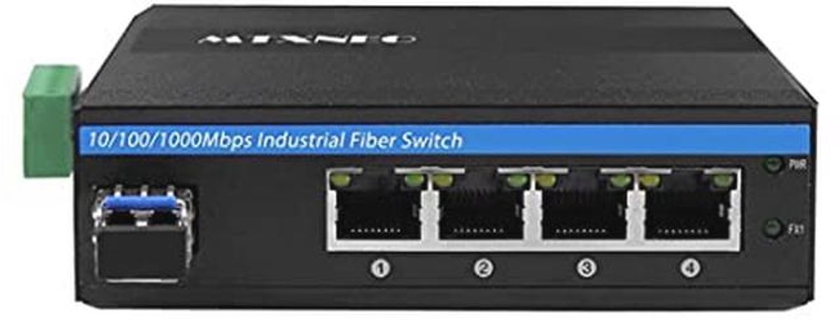 4-poorts Gigabit Ethernet POE switch met een bereik van 20 km