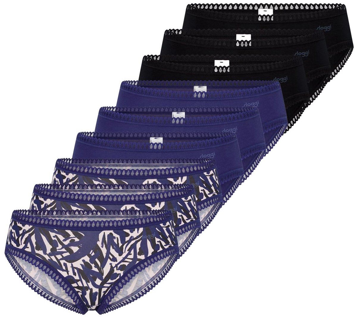 sloggi Dames hipster slip 9 pack GO Crush