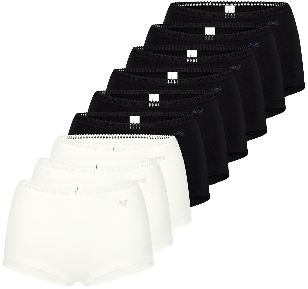 sloggi Dames shorts slip 9 pack GO Crush