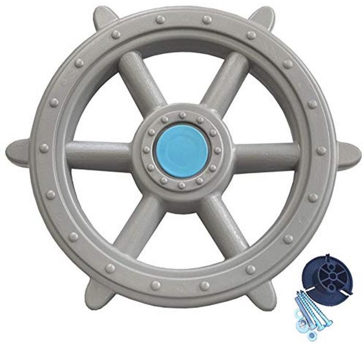Pirate Steering Wheel for Climbing Towers - 48 cm Grey