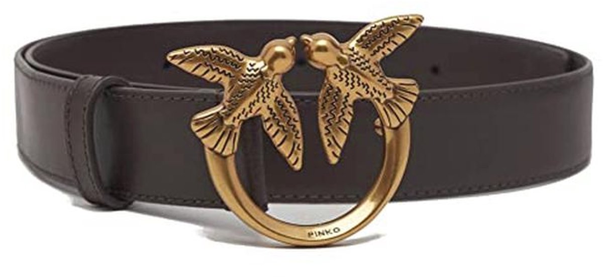 H3 Riem Kalfsleer Set - Zwart met Antiek Goud