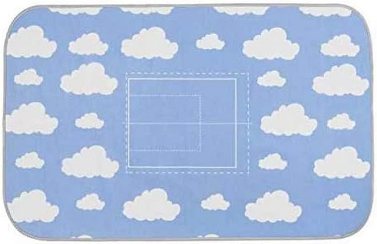 Strijkhoes 2-in-1 met Vouwhulp voor T-shirts en Overhemden, Blauw