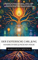 Boekomslag met een boom des levens en esoterische symbolen. Titel: Der esoterische Carl Jung - Handbuch der Jungschen Magie.