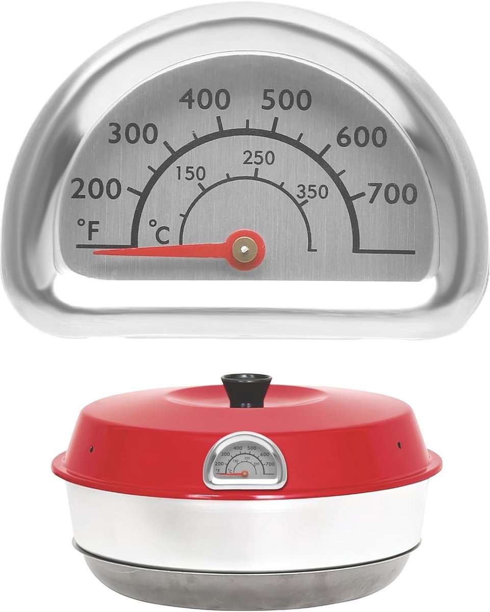 Thermometer voor Omnia oven en BBQ grill - temperatuurweergave 0 °C tot 350 °C