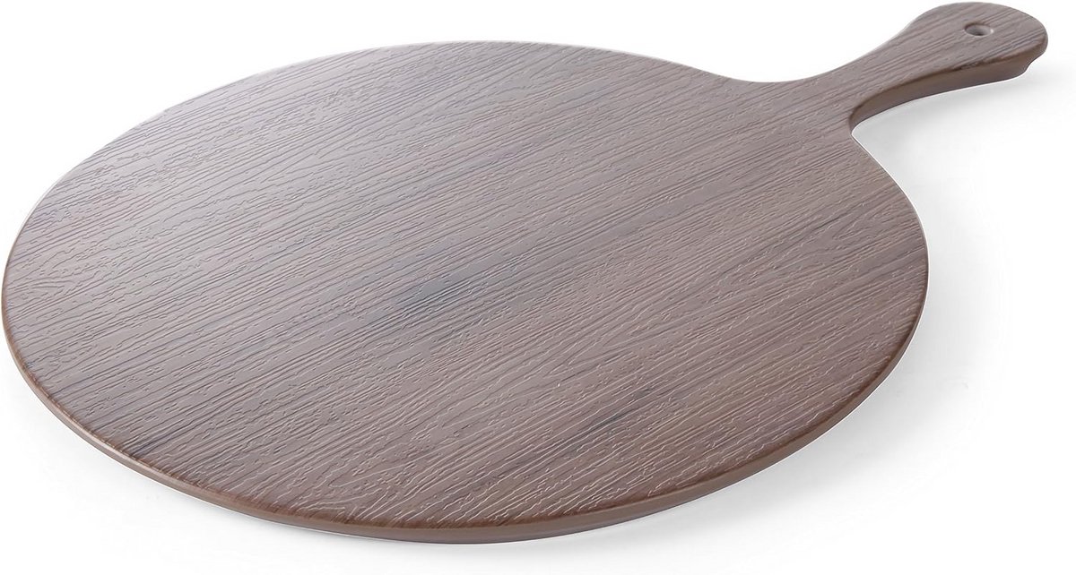 Ronde serveerplank met handvat voor horeca en thuisgebruik