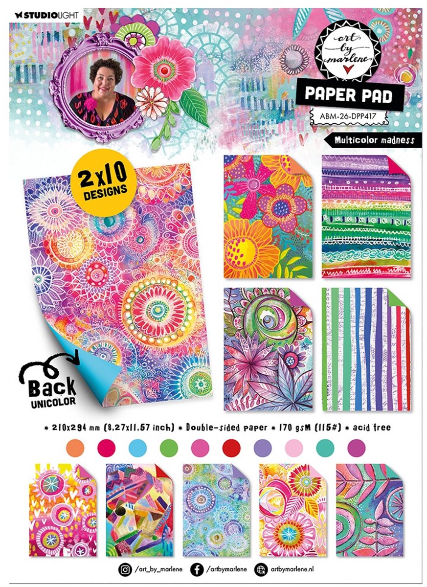 Paper pad Multicolor madness - ABM collection nr. 417