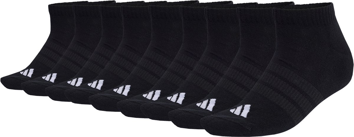 Cushioned Essentials Low Cut Socks 9 Pair Pack Zwart