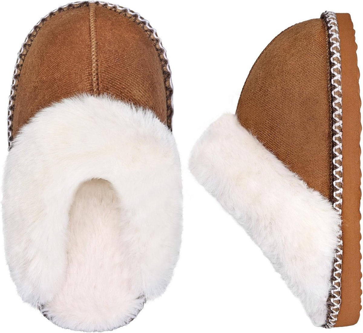 Anti-slip meisjes pantoffels met memory foam voor warme wintervoeten