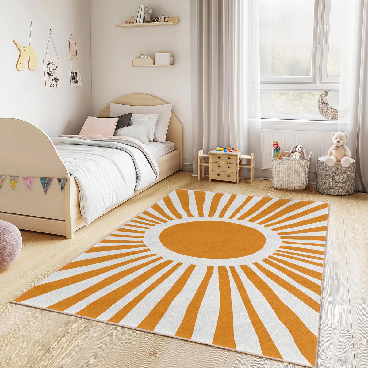 Mila Home - Kindertapijt Rechthoek - Vloerkleed Kinderkamer Tapijt - Speeltapijt - Wasbaar - Antislip - OEKO-TEX Gecertificeerd - 598 2