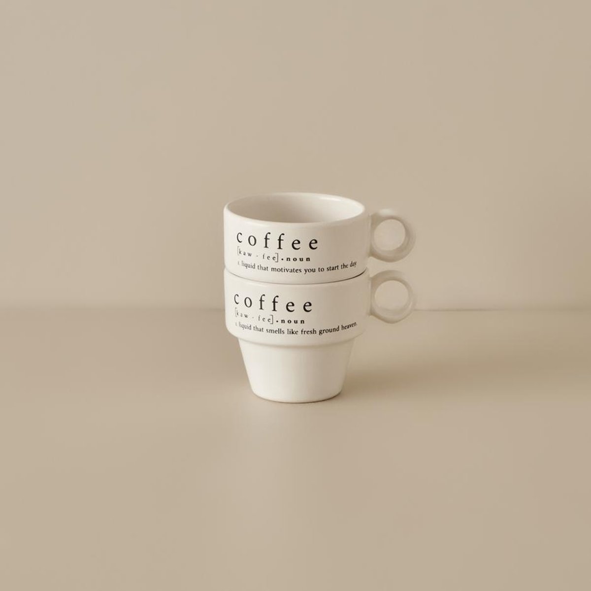 Coffeeaholic Espresso 2-delig Set