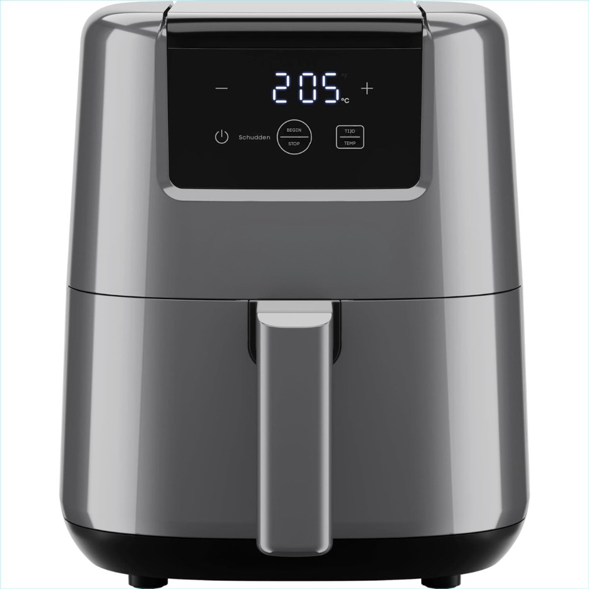 AMA® Mini Airfryer - Airfryer - Heteluchtfriteuse - Anti-Aanbaklaag - Grijs