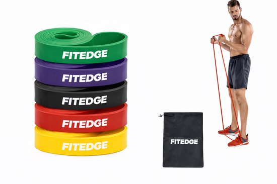 Walk At Home Workout Banden – 7-ring Verstelbare Weerstandsband – Latexvrij – Voor Thuisworkouts, Yoga, Pilates En Fysiotherapie