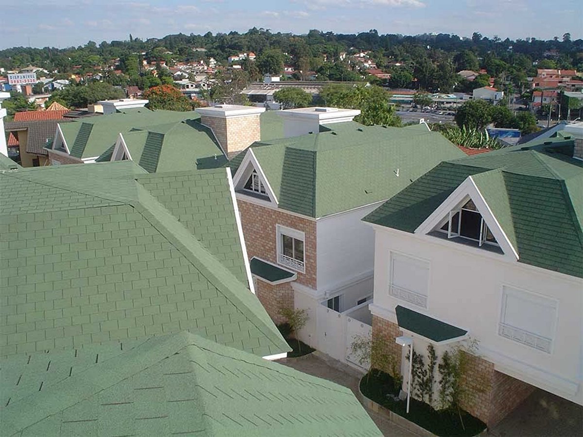 Premium Bitumen Dakshingles 3 m² Groen met Glasvlies Inlay - Duurzaam en Weerbestendig voor Tuinprojecten