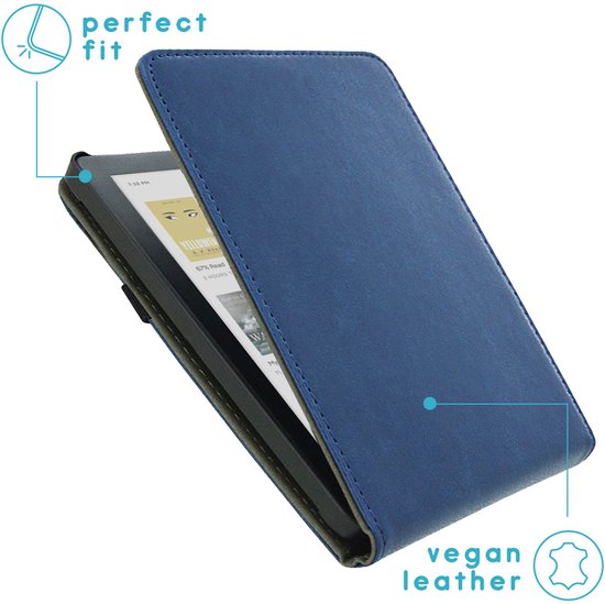 iMoshion Ereader Cover / Hoesje Geschikt voor Kobo Clara BW / Kobo Clara Colour - iMoshion Stand Flipcase - Donkerblauw van iMoshion — afbeelding 2