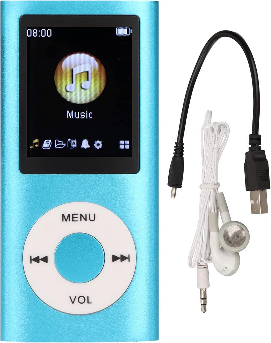 Draagbare MP3 Speler met Bluetooth en Groot LCD Scherm - Ideaal voor Sport en Hardlopen